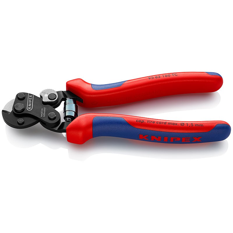 KNIPEX Wire Rope Cutter for tyre cord - 160 mm คีมตัดลวดสลิง 160 มม. รุ่น 9562160TC