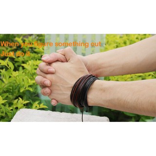 สร้อยข้อมือหนัง Brown Wrap Leather