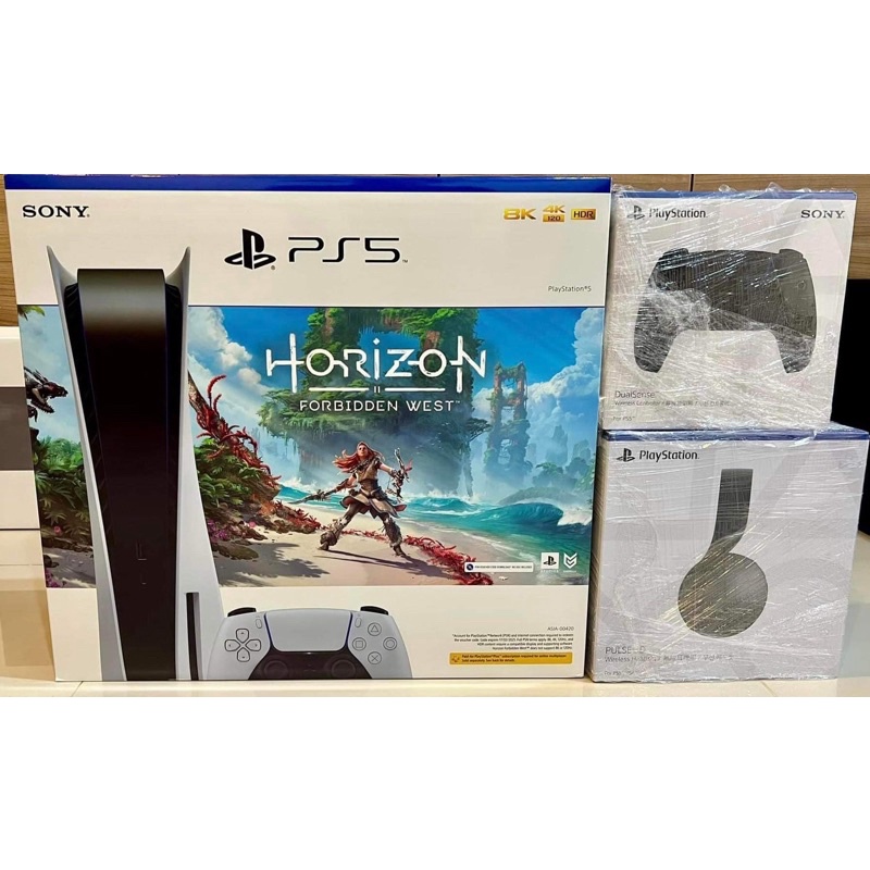 [ประกันศูนย์ไทย พร้อมส่ง Lot19] PlayStation 5 Disc / Horizon code / 3D Dualpulse headphone / Dualsense controllers black