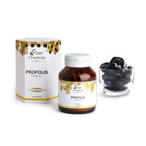 โพรโพลิสสกัดอัดเม็ด 90 เม็ด 1 เม็ด ขนาด 630 มก. (Propolis Tablet)