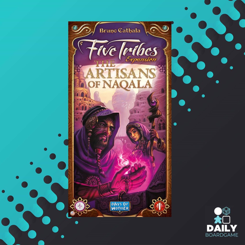 Five Tribes The Artisans of Naqala Board Board Game EXPANSION - Craft Magic and Strategy! Worker Placement Game for Kids & Adults, Ages 13+, 2-4 Players, 40-80 Minute Playtime, Made by Days of Wonder