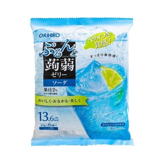 ขนมเยลลี่ญี่ปุ่นรสมะนาวโซดา ORIHIRO Konnyaku Jelly Japan Original Jelly Soda Juice  120g