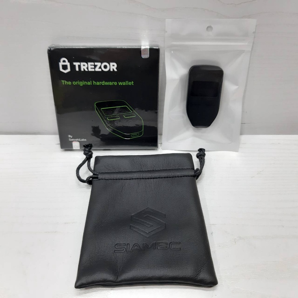 [ฟรีซิลิโคนกันกระแทก] TREZOR One (Black) เทรเซอร์วัน สีดำ Trezor 1 คริปโต Crypto cryptocurrency ป้องกัน