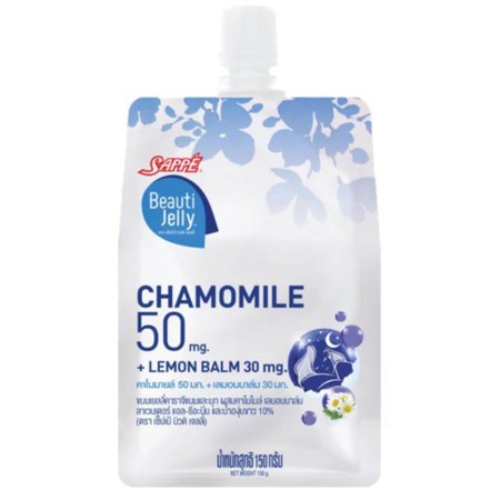 Sappe เช็ปเป้ บิวติเจลลี่ คาโมไมล์ ขนาด 150มล/ซอง แพ็คละ4ซอง Jelly Chamomile