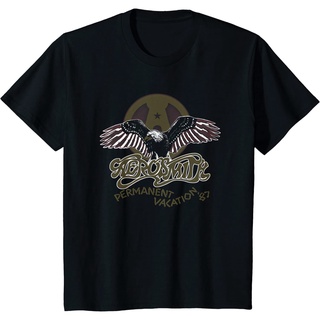 เสื้อยืดโอเวอร์ไซส์เสื้อยืด พิมพ์ลาย Aerosmith Permanent Vacation 87 แฟชั่นฤดูร้อน สําหรับผู้ชายS-3XL