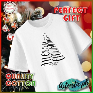 เสื้อยืดผู้ [S-5XL]ผ้าฝ้าย 100% [S-5XL]2023 เสื้อยืด CHRISTMAS HAPPY NEW YEAR TSHIRT DESIGN 7 High Quality Cotton Unisex