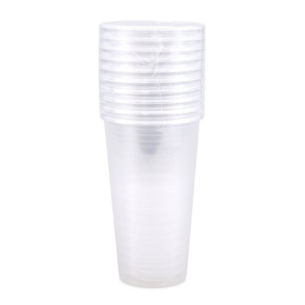 🔥สินค้าขายดี!! B&amp;K แก้วพลาสติกใส 22 ออนซ์ แพ็ค 10 BESICO Clear Plastic Cup 22 OZ. Pack 10