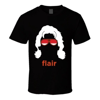 เสื้อยืด พิมพ์ลายกราฟฟิค Ric Flair Silhouette สีดํา คุณภาพสูง ของขวัญ