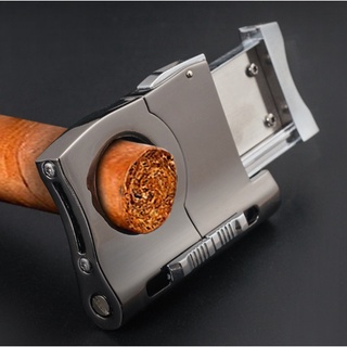 D2031 ที่ตัดซิการ์ คัตเตอร์1ใบมีดสแตนเลสสตีล Gadget Zigarre Knife Smoking Accessories