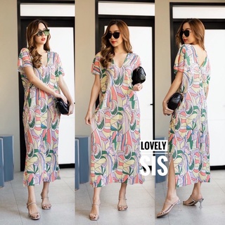 🌈🌿🌼🌸🌺💖💚❤️🇰🇷 Floral Pleat Maxi Dress 🇰🇷