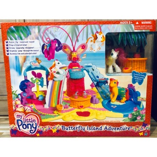 HASBRO My Little Pony BUTTERFLY ISLAND Adventure Playset Rare!!!