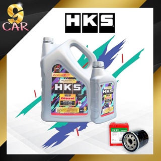 น้ำมันเครื่องยนต์ดีเซล HKS DIESEL SUPER OIL Premium 5W-30 6+1L. แถมกรองเครื่องวีโก้ ยีห้อSpeed mate 1ลูก