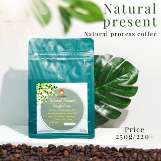 Nancoff natural present เมล็ดกาแฟอาราบิก้าคั่วชนิดดรายโปรเสส