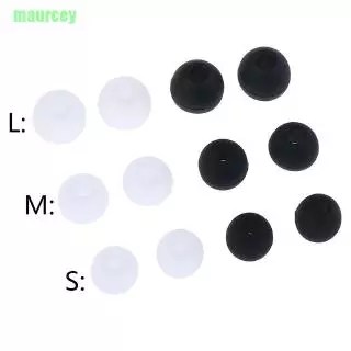 ma หูฟังยางซิลิโคน 6 คู่/2 x (s+m+l)