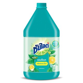 🔥ยอดนิยม!! ซันไลต์ พลัส น้ำยาล้างจาน แอนตี้แบค แบบแกลลอน 3200 มล. Sunlight Plus Dishwashing Liquid Antibac Gallon 3200 M