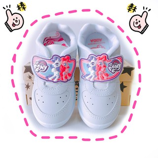Adda Pony รองเท้าพละขาว รุ่น 41G70 เบอร์ 26-35 รองเท้าผ้าใบเด็กโพนี่สีขาว by Pacific Shoes