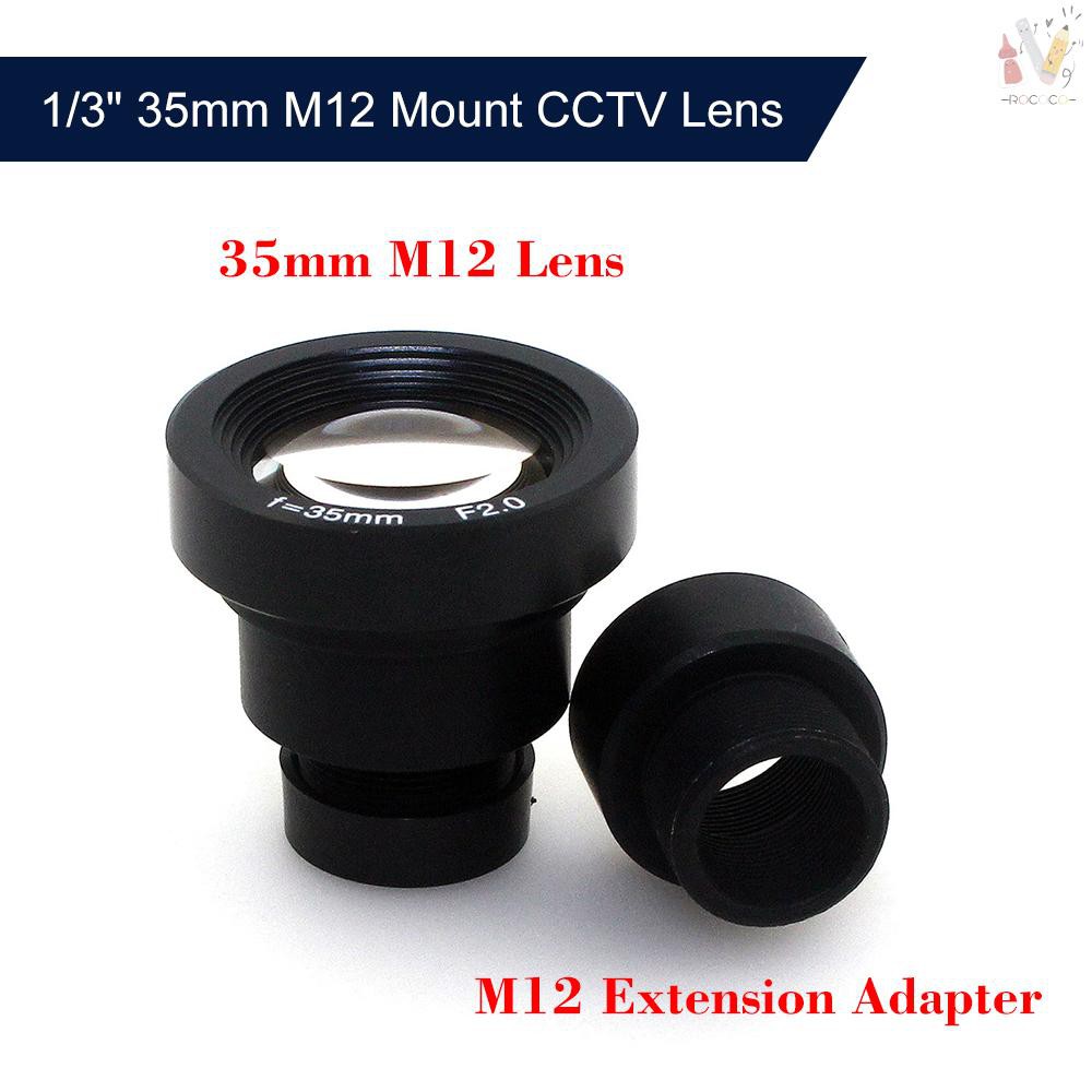 ☀RCC☀ 1/3" 35mm M12 Mount CCTV Lens F2.0 Long Focal Length CCTV MTV