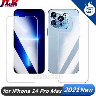 3 in 1 Front + Back + Camera Lens Tempered Glass Film for iPhone 15 Plus 14 13 Pro Max Iphone13mini i13 12mini i12 12promax 12pro Screen Protector Full Protective Cover