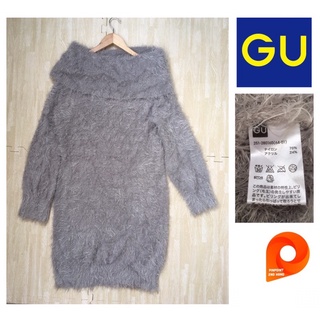 GU Dress Sweater size S ผ้านิ่ม ยืดเยอะ สภาพใหม่