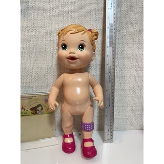 Baby Alive So Real Has a Boo Boo Blonde Baby Doll ของแท้ สภาพ95% ตำหนิขนตาหายไปขีดนึงค่ะ