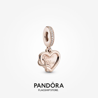 Pandora จี้รูปหัวใจ ดอกกุหลาบ ของขวัญวันเกิด สําหรับสุภาพสตรี p825