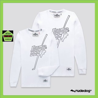 Rudedog เสื้อแขนยาว ชาย หญิง รุ่น Hockey สีขาว
