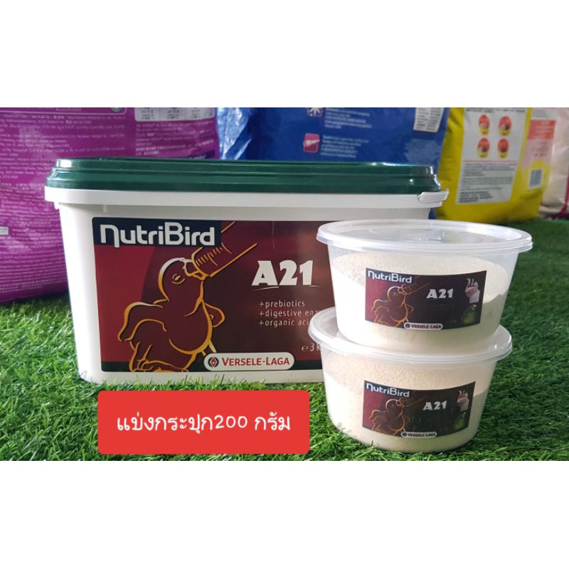 อาหารลูกป้อน Nutribird A21 สำหรับนกทุกสายพันธุ์ แบ่งกระปุกละ 200 กรัม
