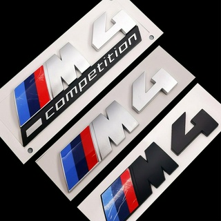 For BMW M4 Logo Auto Badge Emblem Trunk Emblem COMPETITION Bar Underlined Thunder Edition Emblem