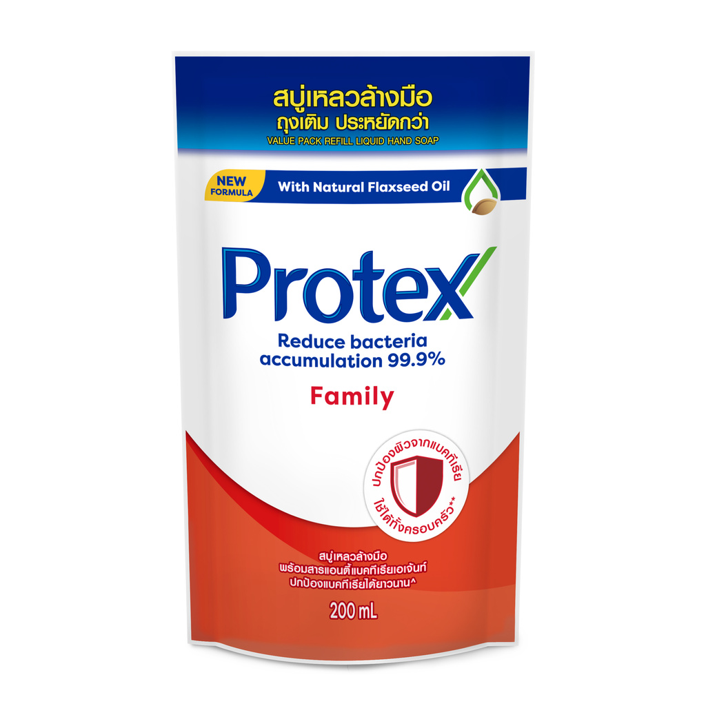 Protex Liquid hand wash โพรเทคส์ สบู่เหลวล้างมือ ถุงเติม 200 มล. (เลือกสูตร)