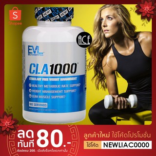 พร้อมส่ง!! CLA 1000, EVLution Nutrition, Stimulant Free Weight Management , 90-180 Softgels