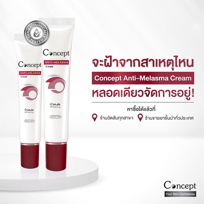Concept Anit-Melasma Cream ครีมทาฝ้า12กรัม