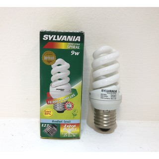 หลอดไฟ SYLVANIA MINI-LYNX SPIRAL 9W E27 ( แพค 6 ดวง )