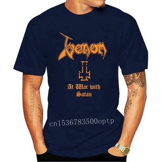 เสื้อยืดแขนสั้น ผ้าฝ้าย พิมพ์ลาย At War With Satan -  สําหรับผู้ชาย DLdojb27HAjmep49