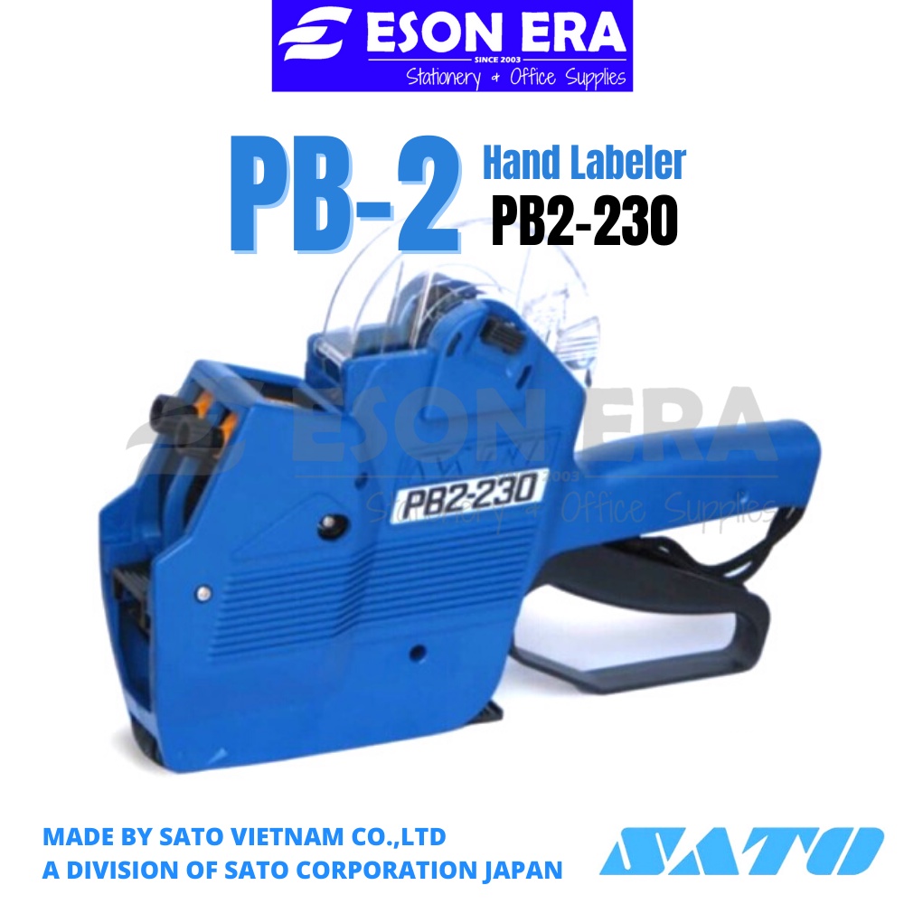 Sato PB2-230 Hand Labeler 2Y Numberic / ตัวอักษร Tanda Harga Sato PB-2 Sato ราคา Labeler