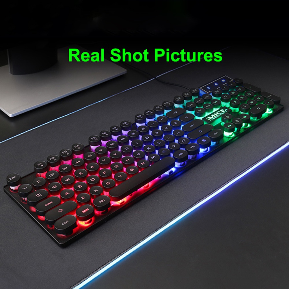 mechanical keyboard#iMICE AN800 Gaming Mechanical Keyboard 104 Keys RGB