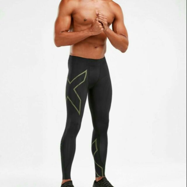2XU Men's MCS Run Compression Tights (ของแท้) กางเกงรัดกล้ามเนื้อชาย