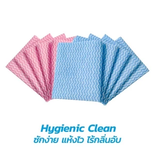 Poly-Brite โพลี-ไบรท์ ผ้า Viscose (5 ชิ้น/ซอง) ผ้าอเนกประสงค์ ลดการสะสมของแบคทีเรีย แห้งไว ไร้กลิ่นอับ ไม่ทิ้งคราบ
