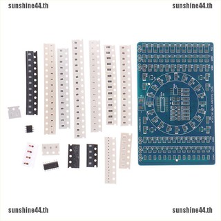 Shine44♚Smd ชุดบอร์ดบัดกรี led smd หมุนได้ สําหรับฝึกบัดกรี