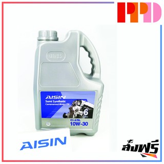 AISIN น้ำมันเครื่องดีเซล 6 ลิตร 10W-30 CI-4/SL (รหัสสินค้าแท้ ECSI1036P)