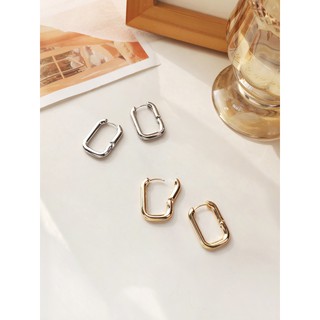 Rrr111 - simple elegant chain hoop large - ต่างหูดีเทลห่วงโซ่ minimal มาก เรียบก็จริง แต่ปังไม่ไหว