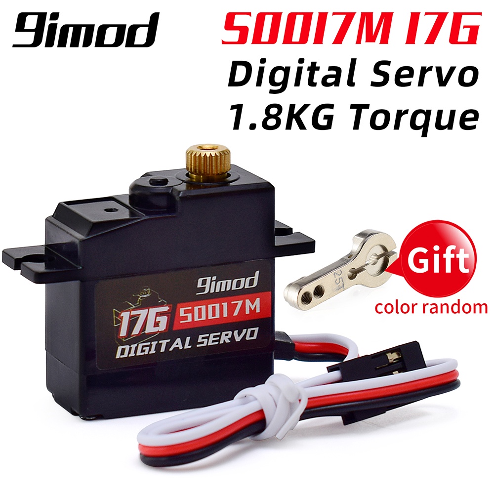 < ฟรี 25T Arm >17g Micro Mini Servos S0017M เกียร์โลหะ Servo 9imod Digital Servo VS Surpass Hobby Se