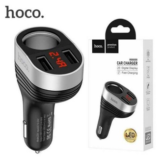 Hoco Car Charger 2in1 หัวชาร์จในรถ 2 USB + ช่องจุดบุหรี่ 1 Z29