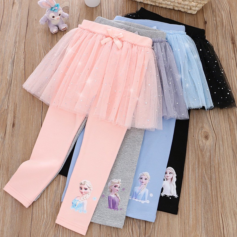 พร้อมส่งในไทย เสื้อผ้าเด็ก เลกกิ้งกระโปรง (2-12 ขวบ) N663