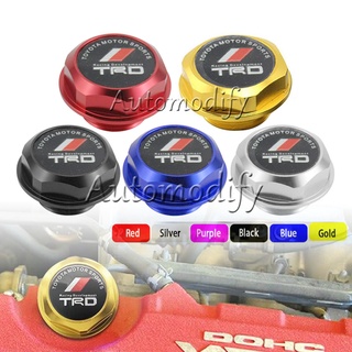 Trd ฝาครอบน้ํามันเครื่องยนต์อลูมิเนียมสําหรับ Perodua Myvi Alza Toyota Vios Camry Ae101