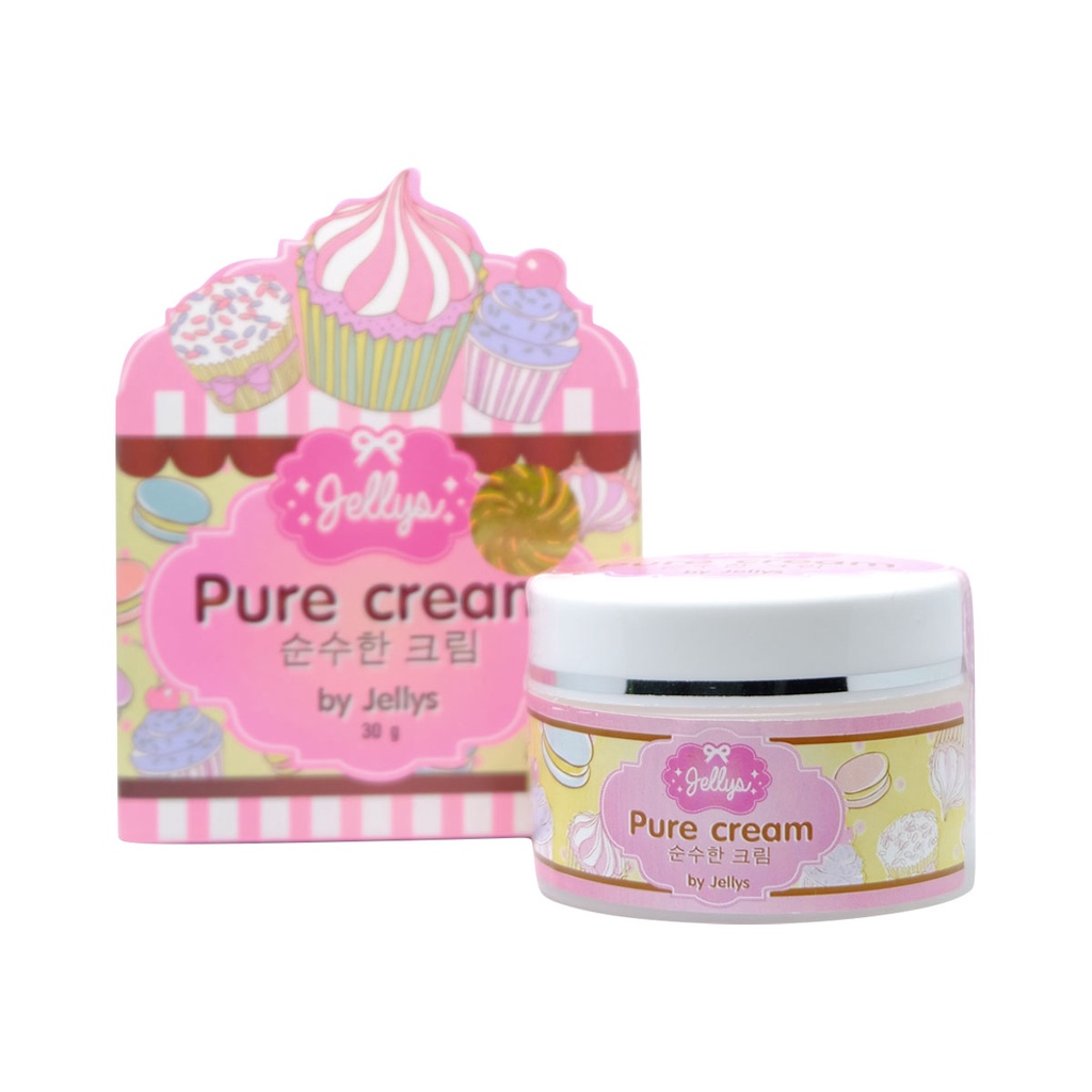 ครีมเจลลี่ ครีมผิวขาว มาร์คเจลลี่ มาร์คผิวขาว ครีมผิวขาวถาวร Jellys Pure cream by Jellys