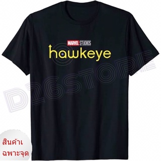 เสื้อยืดผ้าฝ้ายพิมพ์ลายแฟชั่น เสื้อยืด พิมพ์ลาย Hawkeye Marvel Studios Hawkeye Series Clint Barton x Kate Bishop Avenger