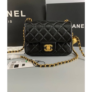 กระเป๋า Chanel mini square7 with adjustable ball (Ori) ❤️