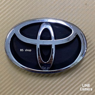 ตราโลโก้* ติดหน้ากระจัง  TOYOTA  ขนาด 8.2 x 12 cm ราคาต่อชิ้น