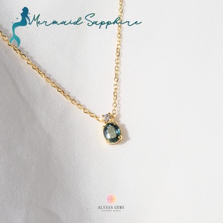 [18K]จี้ Mermaid Sapphire (ราคานี้ไม่รวมสร้อย - สั่งเพิ่มได้ค่ะ)