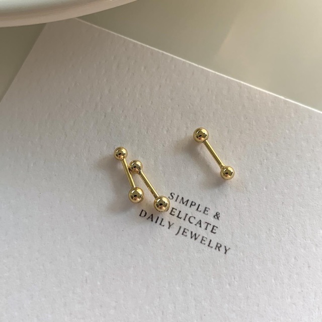 A.piece จิวเงินแท้ [all silver 925] dot piercing